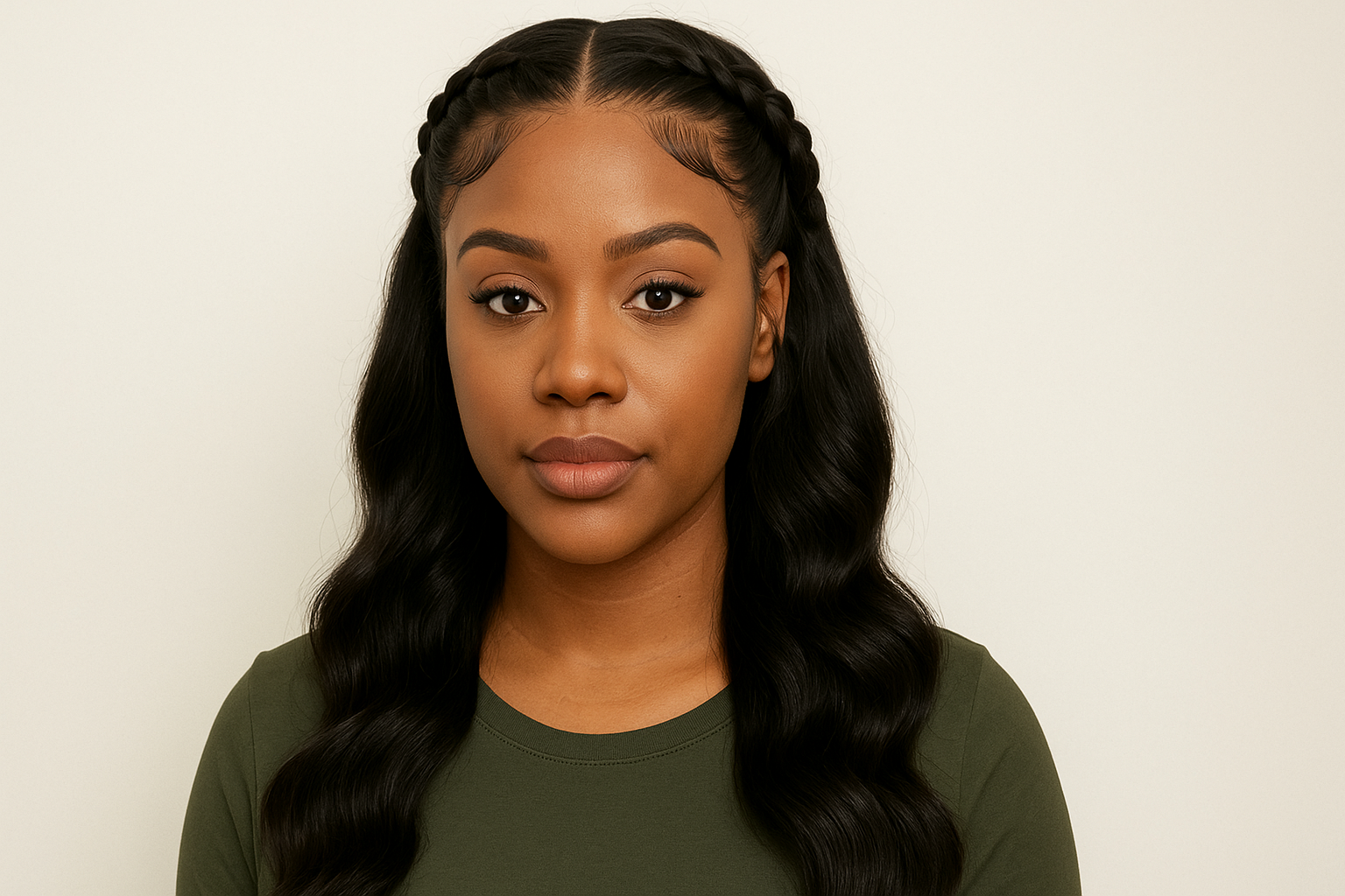 Braided Crown Frontal Look