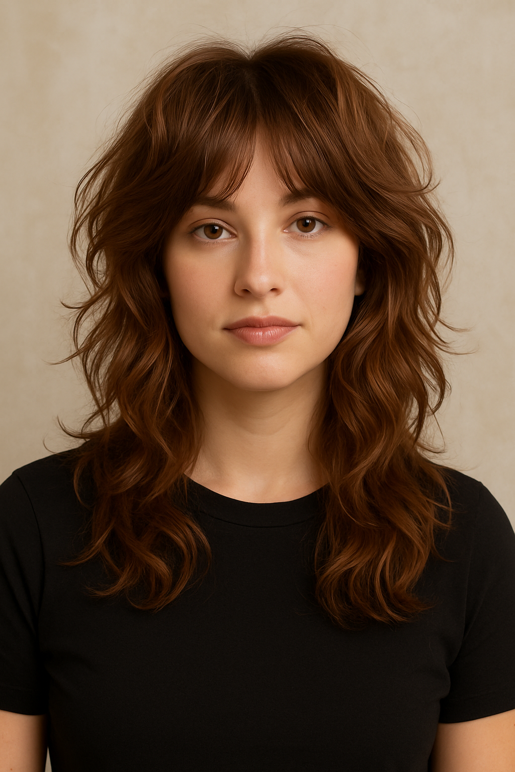 Cinnamon Brown Wolf Cut With Tousled Body