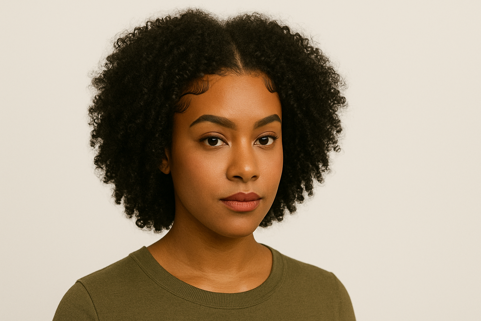Curly Fro With Defined Edges