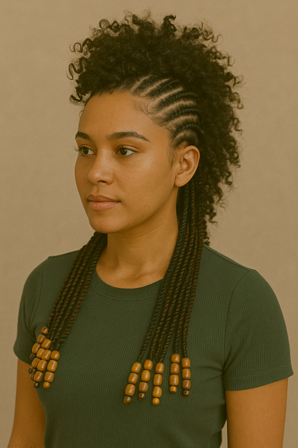 Curly Mohawk Micro Braids