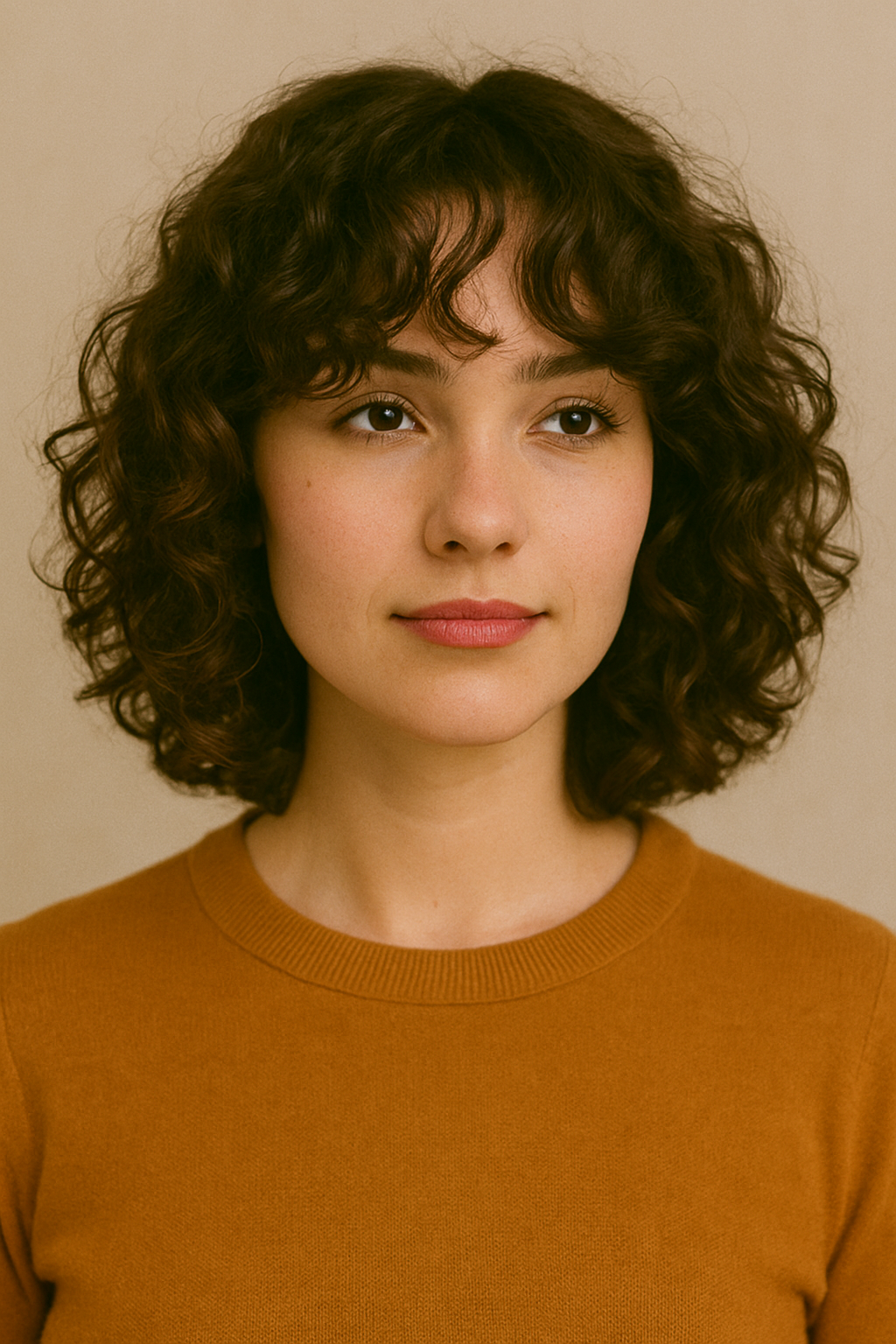 Curtain Curls With Curtain Bangs