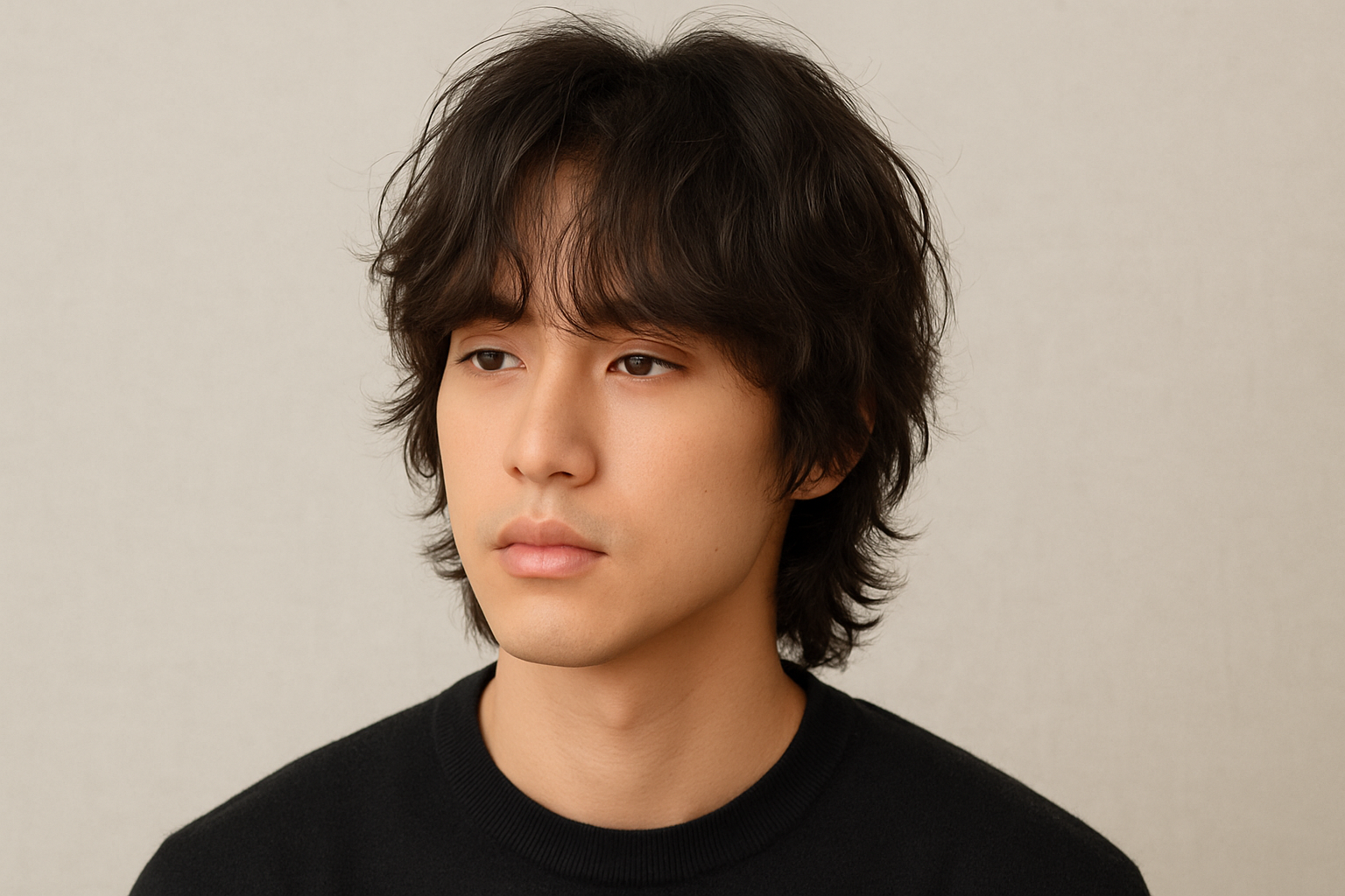 Medium Wavy Choppy Hair