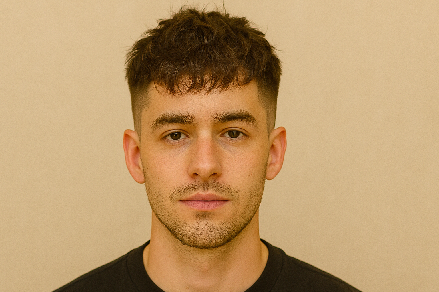 Shaggy French Crop With Medium Fade