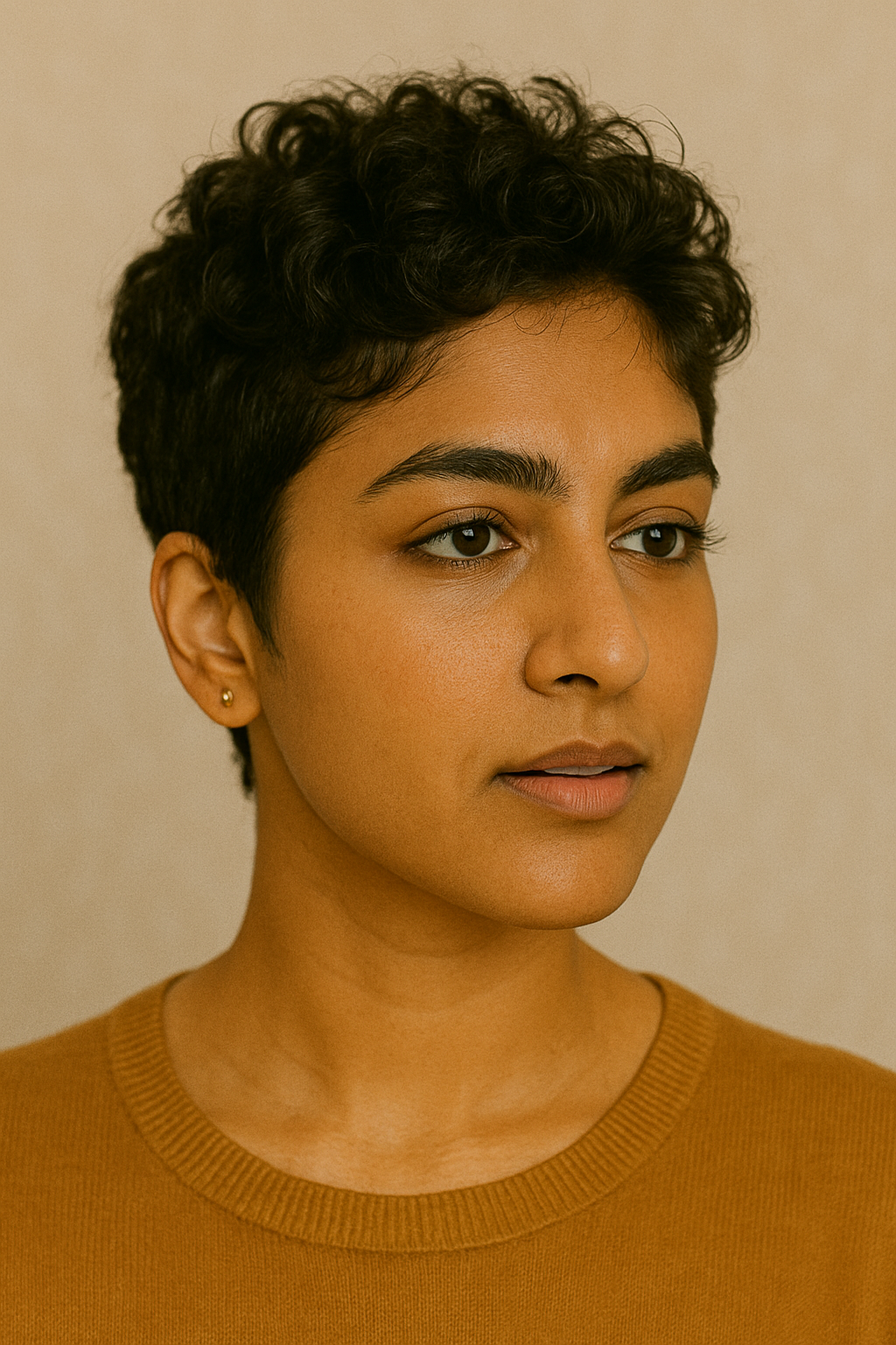 Short Curly Pixie Hair