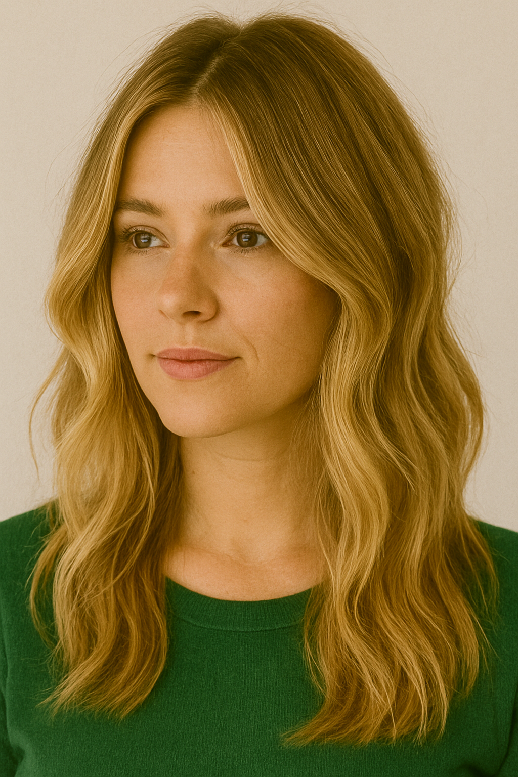 Shoulder-length Waves With Lived-in Blonde
