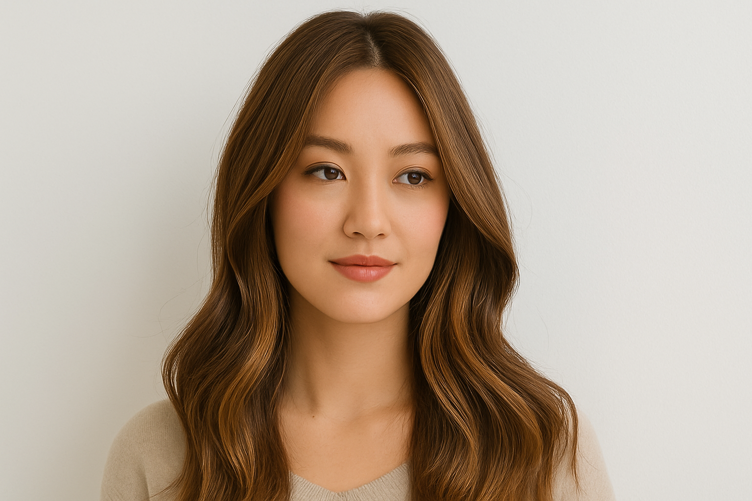 Soft Brown Hair With Balayage